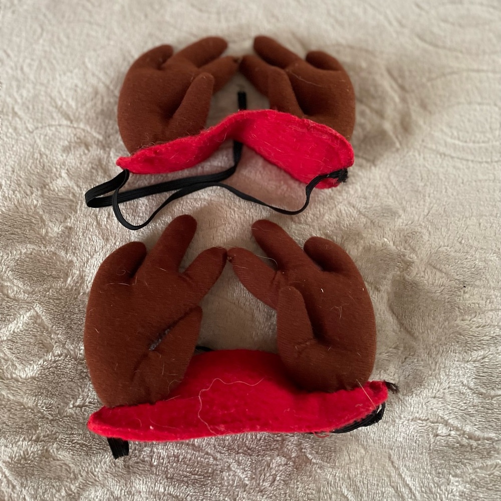 Reindeer Antlers for Dogs - Set of 2
